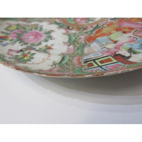 548 - ORIENTAL CERAMICS, selection of Canton famille rose patterned plates and pots