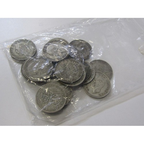 20 - Pre-1947 silver half crowns x 26, mixed grades, (361 grams, includes 1941 S.A.)