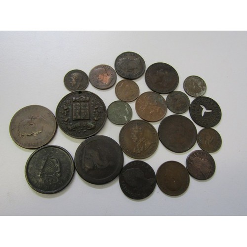 37 - 17th to19th century copper including 1797 cartwheel penny, 1805 Hibernian penny, 1826 penny, 1781/18... 