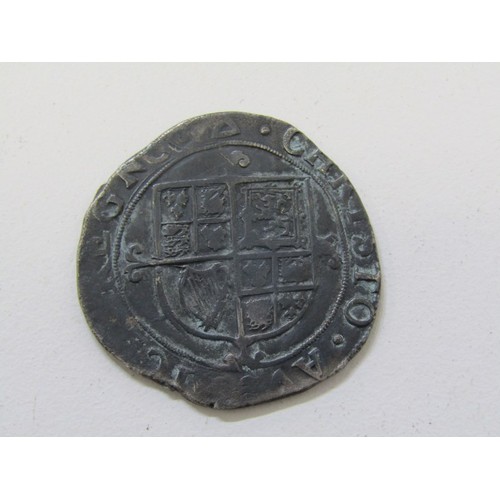 40 - 1639-40 Charles I silver shilling, Briot’s hammered issue, mintmark: triangle, S2862A.  Standard cli... 