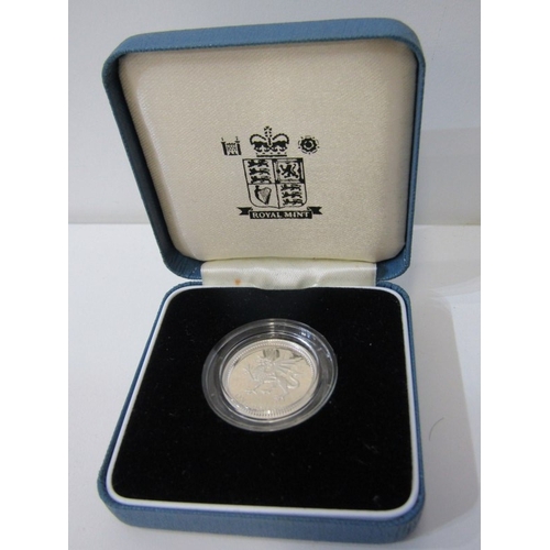 18 - 1889/1896 Victoria silver crowns; 2022 Ascension Islands 70 pence in capsule; 1993 silver 1 pound, c... 