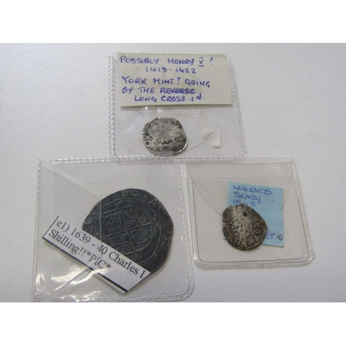 40 - 1639-40 Charles I silver shilling, Briot’s hammered issue, mintmark: triangle, S2862A.  Standard cli... 