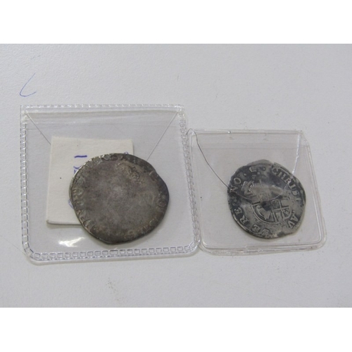 41 - 1635-36 Charles I hammered silver shilling, mintmark: crown, S2791, no inner circles, round garnishe... 