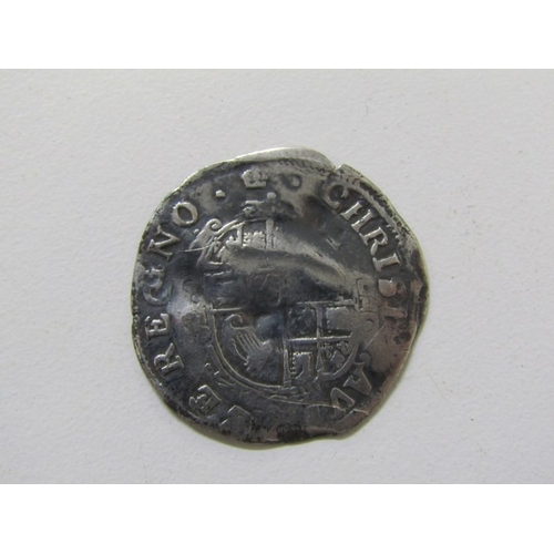 41 - 1635-36 Charles I hammered silver shilling, mintmark: crown, S2791, no inner circles, round garnishe... 