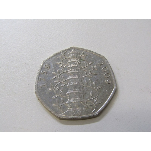 8 - 2009 ‘Kew Gardens’ 50 pence in circulated condition.  This is the more collectable original version ... 