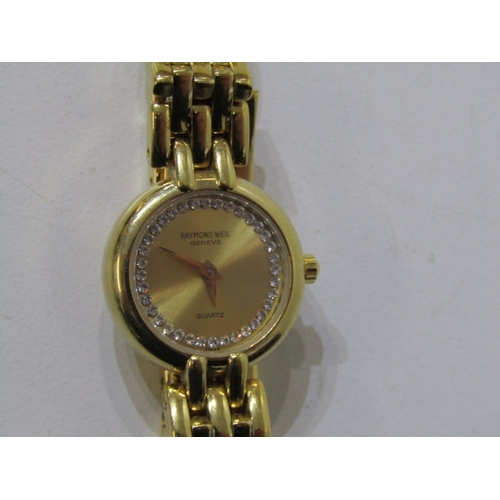 233 - LADIES DRESS WATCHES, vintage lady's 9ct gold cased wrist watch with white enamel dial and Arabic nu... 