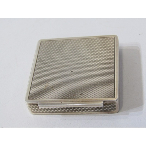 234 - 3 SILVER SNUFF BOXES, 2 with engine turned decoration, 1 with lined decoration, the biggest with 6.5... 