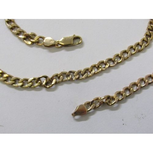 235 - GOLD NECKLACE, 9ct yellow gold 19.5'' curb link necklace, 7 grams