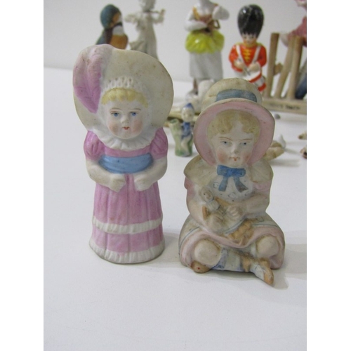 37 - COLLECTION OF PORCELAIN FIGURINES including Hummel figure