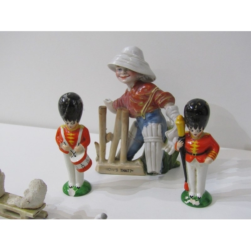 37 - COLLECTION OF PORCELAIN FIGURINES including Hummel figure