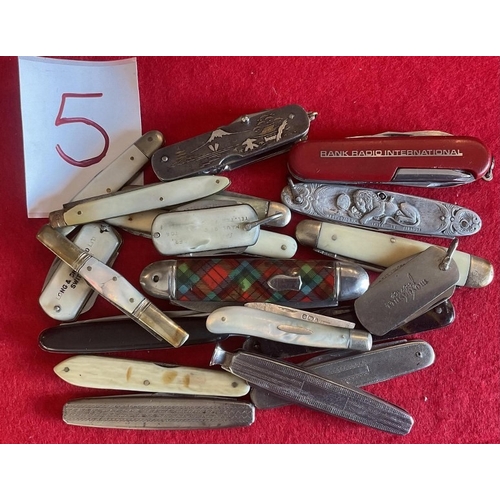 472 - VINTAGE PEN KNIVES, collection of assorted pen knives