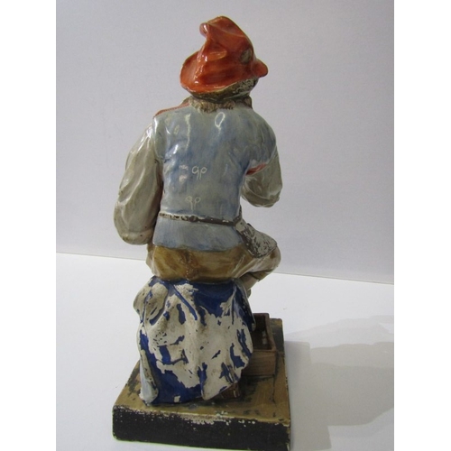 6 - VICTORIAN STAFFORDSHIRE, pair of early square base figures 