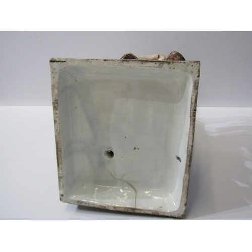 6 - VICTORIAN STAFFORDSHIRE, pair of early square base figures 