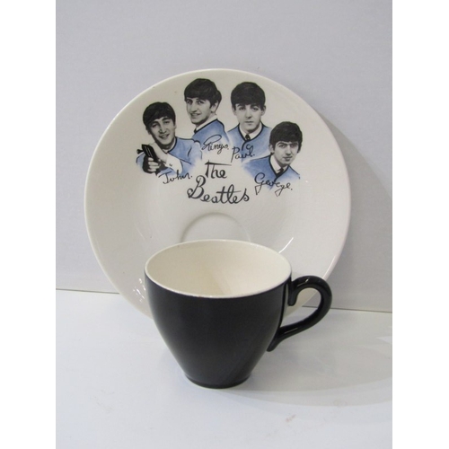 448 - BEATLES, portrait cup and saucer by Washington Pottery