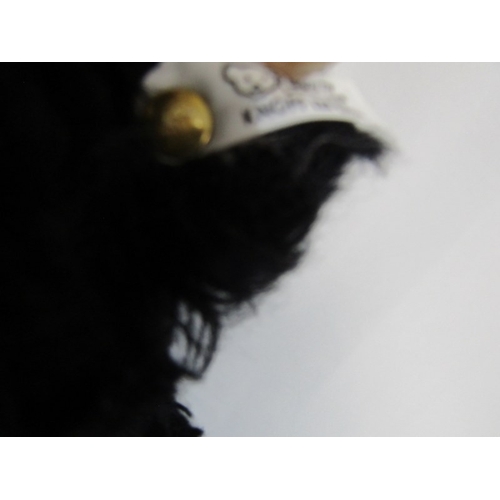 412 - STEIFF TEDDIES, 2 Steiff teddy bears; blonde classic 1920 teddy bear, no 000645 and black Original b... 