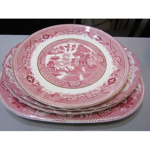 418 - MASON'S 'Game Birds' meat plate depicting game birds, together with other various redware china