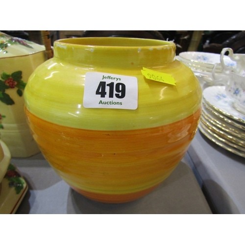 419 - ART DECO CERAMICS, an art deco Shelley tureen together with a Shelley pot, Royal Winton chintz plate... 