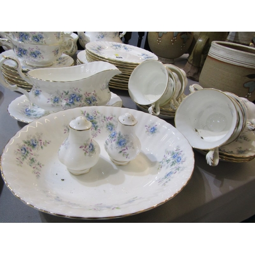 420 - ROYAL ALBERT, collection of Royal Albert 'Blue Blossom' tea and dinner ware, including tea pot, grav... 