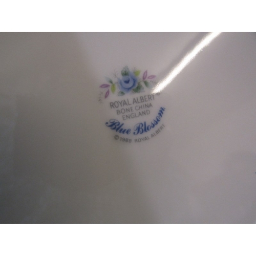 420 - ROYAL ALBERT, collection of Royal Albert 'Blue Blossom' tea and dinner ware, including tea pot, grav... 