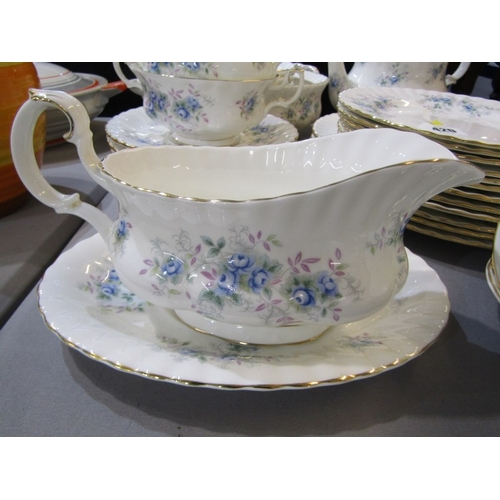 420 - ROYAL ALBERT, collection of Royal Albert 'Blue Blossom' tea and dinner ware, including tea pot, grav... 