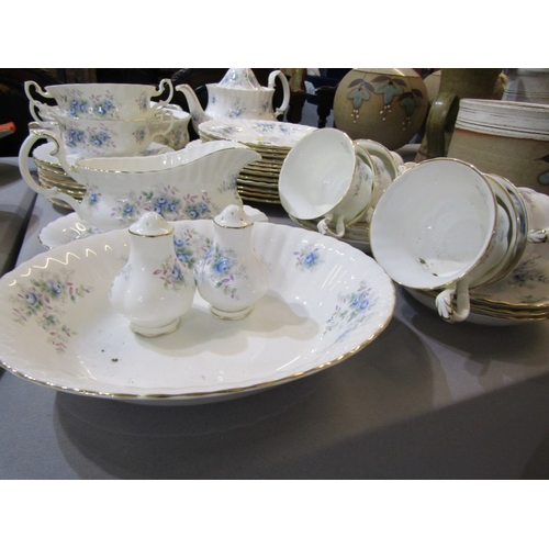 420 - ROYAL ALBERT, collection of Royal Albert 'Blue Blossom' tea and dinner ware, including tea pot, grav... 