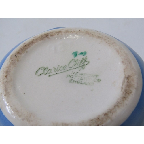 434 - CLARICE CLIFF, Clarice Cliff floral decorated conserve with lid, 10cm height