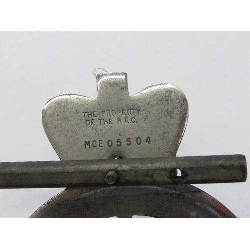 437 - CAR BADGES, early Royal Automobile Club badge, centre decorated a portrait of GV, together with a la... 