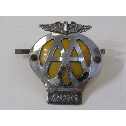 437 - CAR BADGES, early Royal Automobile Club badge, centre decorated a portrait of GV, together with a la... 