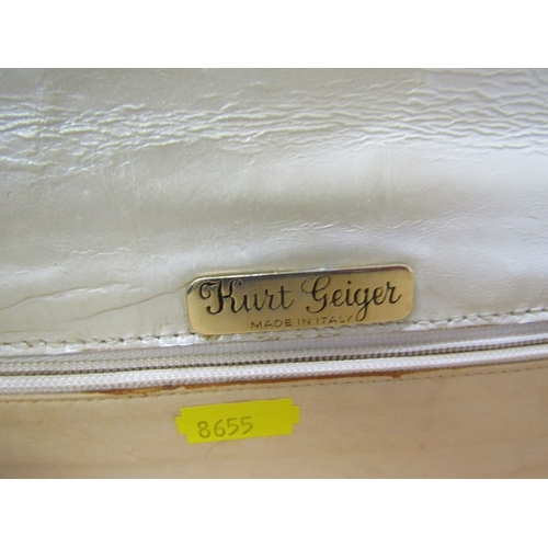 443 - LADY'S BAGS, 2 lady's clutch bags/handbag, 1 genuine snakeskin by Jane Shilton