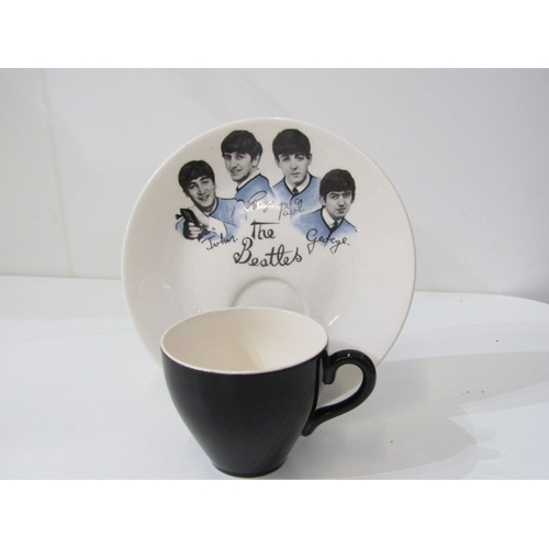 448 - BEATLES, portrait cup and saucer by Washington Pottery