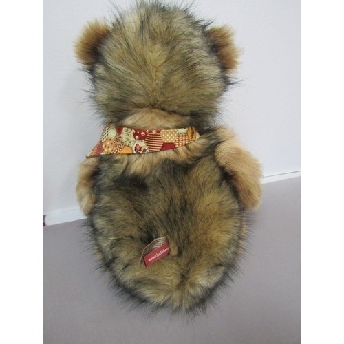 518 - CHARLIE BEARS, Evelyn CB202035 plush bear, with neckerchief, 21