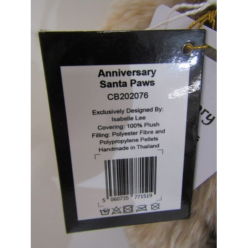 523 - PLUSH CHARLIE BEARS, Poncho CB212126A bear, also Anniversary Santa Paws, CB202076