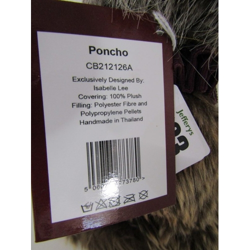 523 - PLUSH CHARLIE BEARS, Poncho CB212126A bear, also Anniversary Santa Paws, CB202076