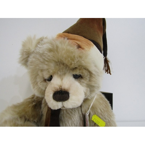 523 - PLUSH CHARLIE BEARS, Poncho CB212126A bear, also Anniversary Santa Paws, CB202076