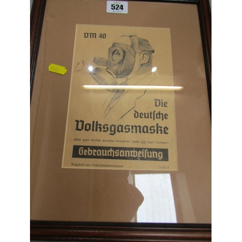 524 - GERMAN BANK NOTES, various framed German bank notes, stamps and coins (5 in total)