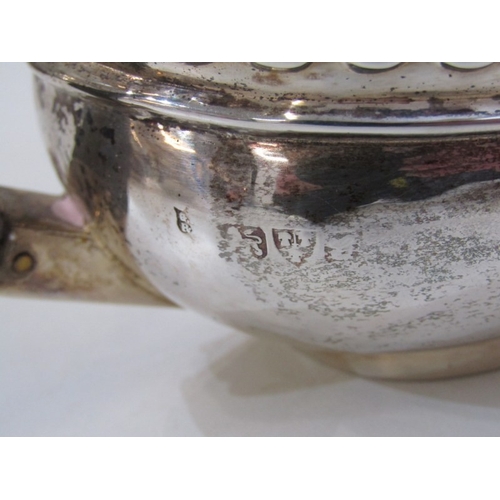 561 - SILVER TEA SET, 3 piece silver tea set; tea pot, sugar bowl and cream jug, Chester HM, 594 grams (in... 