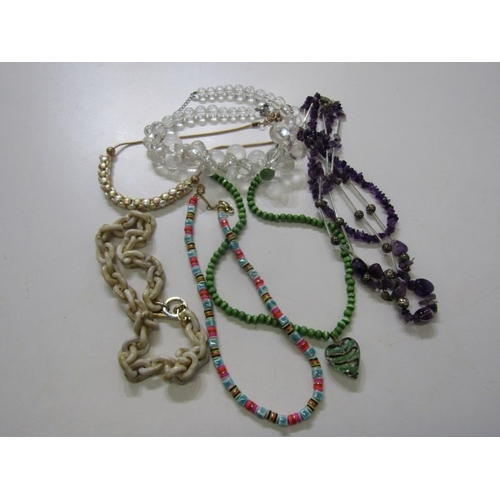 564 - COSTUME JEWELLERY, tub of various costume jewellery including chains, necklace, bracelets, etc