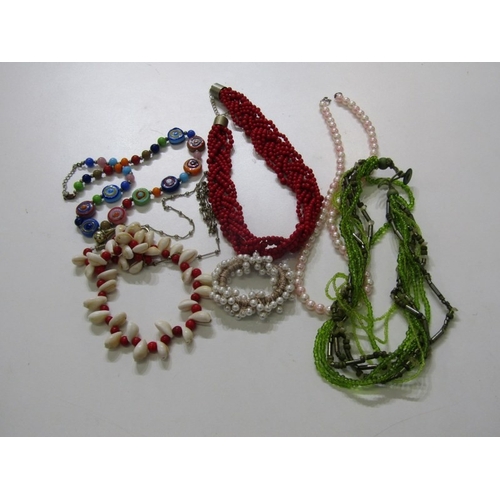 564 - COSTUME JEWELLERY, tub of various costume jewellery including chains, necklace, bracelets, etc