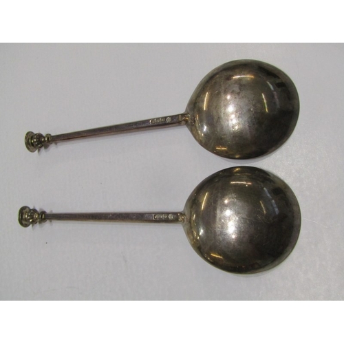 568A - SILVER CUTLERY, boxed pair of silver anointing spoons with Sheffield HM, in retail box for Langford ... 