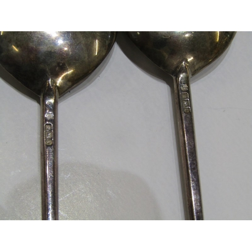 568A - SILVER CUTLERY, boxed pair of silver anointing spoons with Sheffield HM, in retail box for Langford ... 