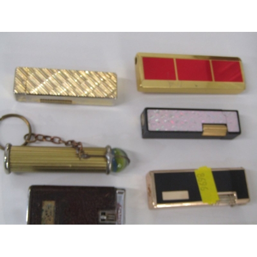 577 - WATCHES & LIGHTERS, collection of 10 gents wrist watches, also fashion lighters