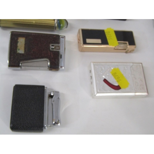 577 - WATCHES & LIGHTERS, collection of 10 gents wrist watches, also fashion lighters