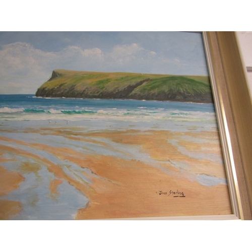 585 - JOAN STERLING, oil on board 