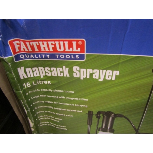 594 - KNAPSACK SPRAYER, a 16L knapsack sprayer by Faithfull