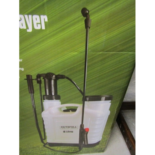 594 - KNAPSACK SPRAYER, a 16L knapsack sprayer by Faithfull