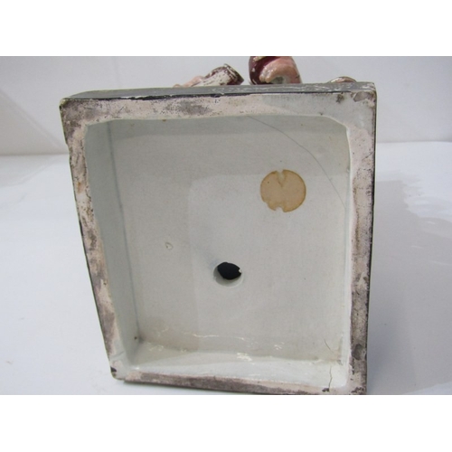 6 - VICTORIAN STAFFORDSHIRE, pair of early square base figures 