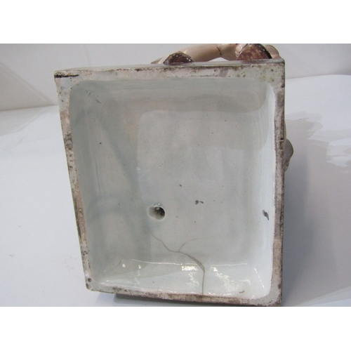 6 - VICTORIAN STAFFORDSHIRE, pair of early square base figures 