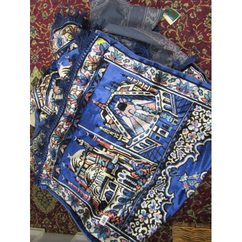 607 - RUGS, 8 various small rugs, Arab influence