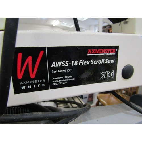 630 - SCROLL SAW, a bench scroll saw by Axminster, 72cm length