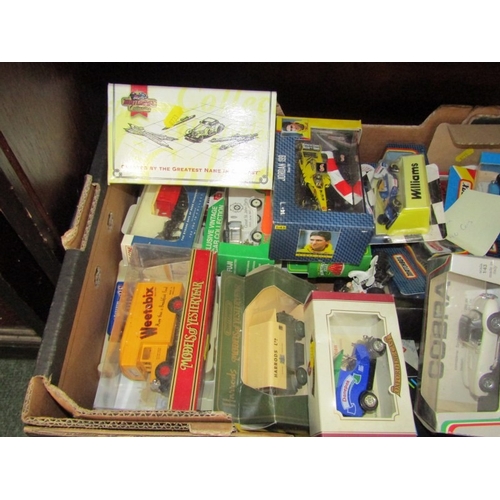 228 - DIECAST VEHICLES, large box of approximately 40 diecast models, mainly boxed, including Matchbox and... 